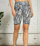 Navy Snake Bike Shorts