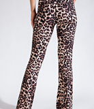 Plus Animal Print Flared Yoga Pants - Multiple Colors