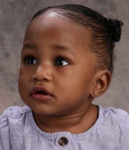 Gold Ball Stud Earrings for Baby & Kids