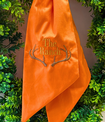 The Ranch Embroidered Wreath Sashes