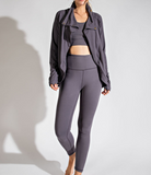 Plus Asymmetric Jacket with Cowl Neck - Multiple Colors