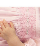 French Bubble with Diamond Smocking - Pink