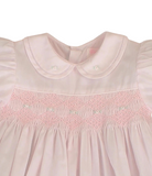 French Bubble with Diamond Smocking - Pink