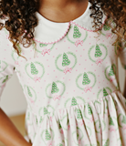 Proper Pink Holiday Twirl Dress