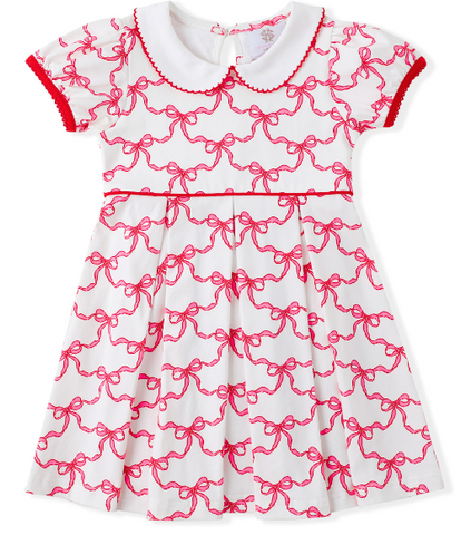 Red Ribbon Proper Pleat Dress