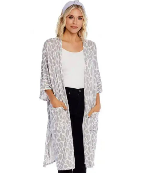 Long Leopard Cardigans