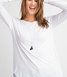Plus Round Neck Top - Multiple Colors
