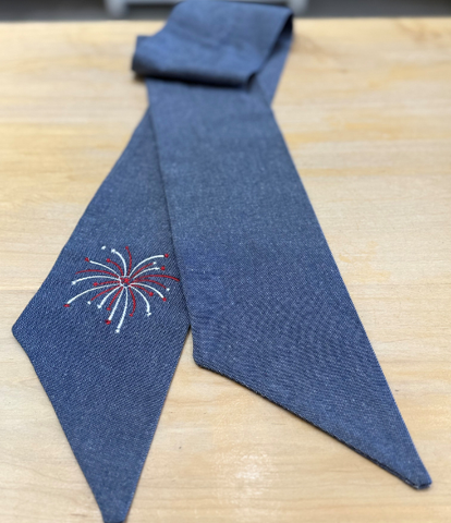 Patriotic Fireworks Wreath Sashes