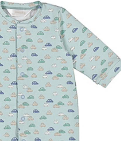 Green Cars Footie & Hat Set