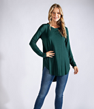 Plus Round Neck Top - Multiple Colors
