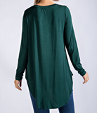 Plus Round Neck Top - Multiple Colors