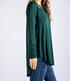 Plus Round Neck Top - Multiple Colors