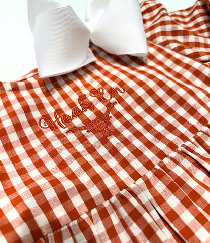 Lohnhorn Gingham Twirl Dress