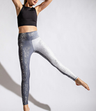 Plus Galaxy Foil Print Full Length Leggings