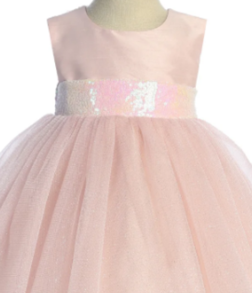 Pink Iridescent Baby Dress