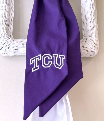 Texas Christen University (TCU) Wreath Sash