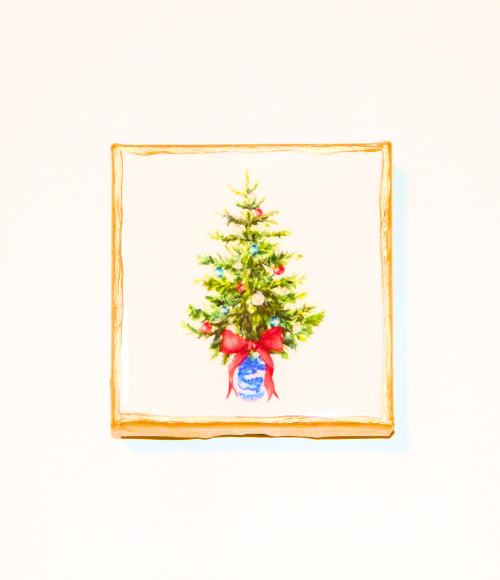 Chinoiserie Christmas Canvas