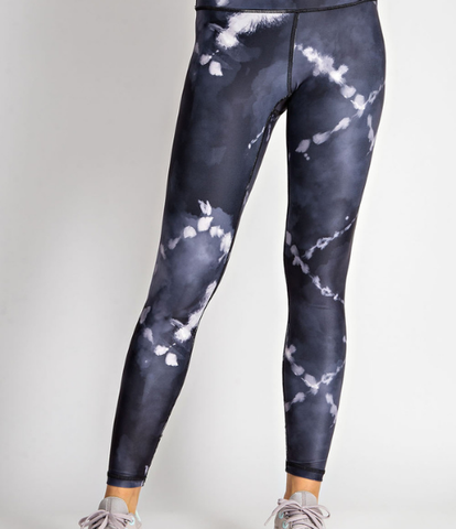 Plus Tie Dye Full Length Leggings