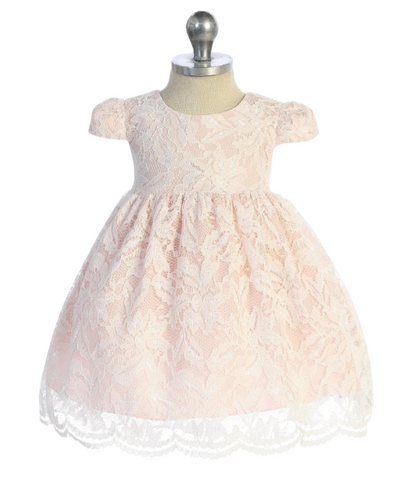 Vintage Rose Tulle Baby Dress