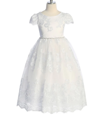 Vintage Rose Tulle Baby Dress