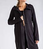 Plus Long Hooded Active Jacket - Multiple Colors