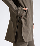 Plus Long Hooded Active Jacket - Multiple Colors