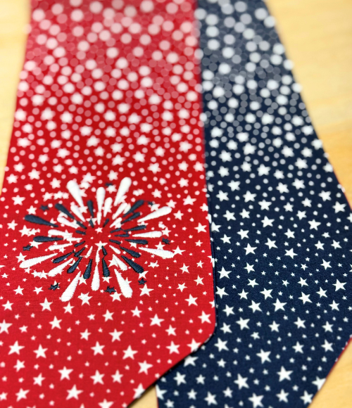 Nautical Stars & Fireworks 2-Sided Wreath Sash