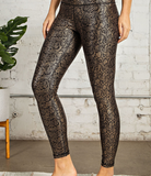 Plus Anaconda Gold Foil Full Length Leggings