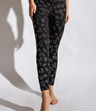 Plus Geo Foil Print Full Length Leggings
