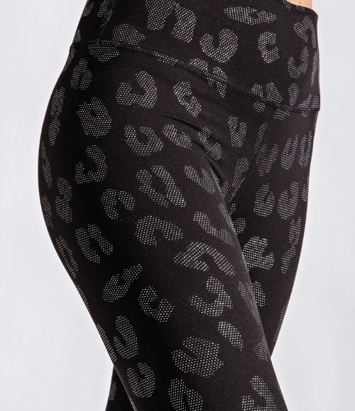 Plus Geo Foil Print Full Length Leggings