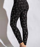Plus Geo Foil Print Full Length Leggings