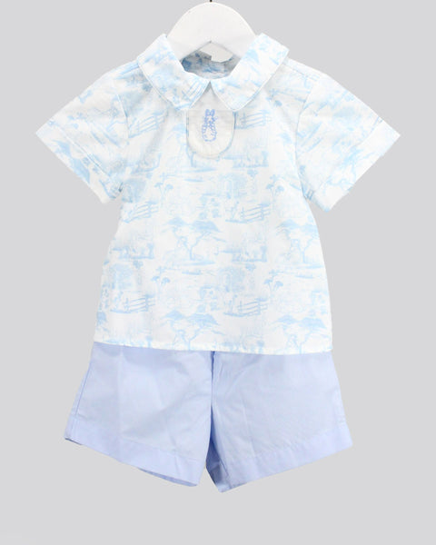 Peter Rabbit Toile Shorts Set