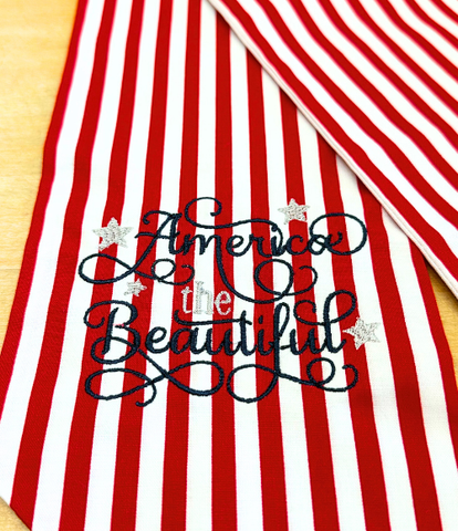 America The Beautiful Wreath Sashes