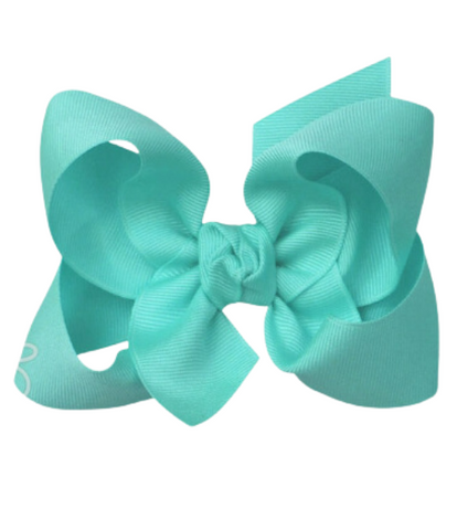 Aqua Grosgrain Bow