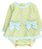 Aqua Coastal LS Rash Guard Swimsuit