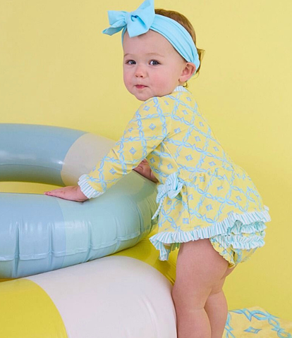 Aqua Coastal LS Rash Guard Swimsuit