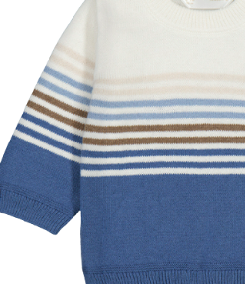 Arctic Blue Stripe Sweater