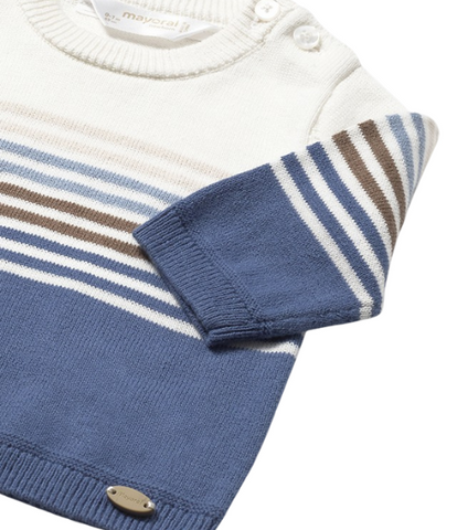 Arctic Blue Stripe Sweater