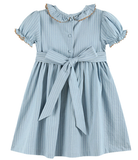 Autumn Smocked Pinstripe Dress