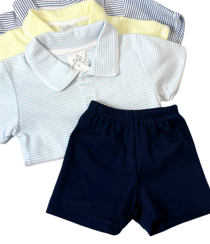 BCC Navy Knit Shorts, 12M