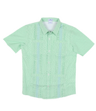 BQ Jade Apple Wave Guayabera Shirt