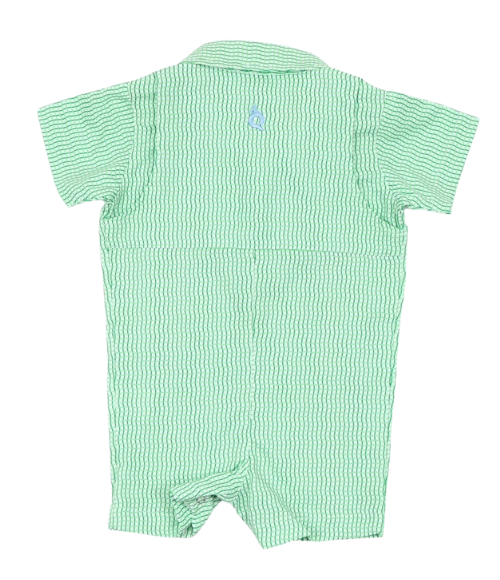 BQ Jade Apple Wave Guayabera Romper