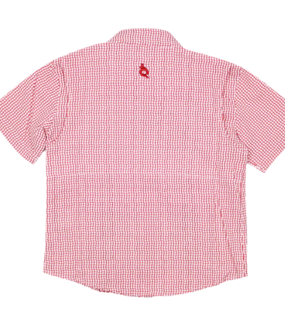 BQ Red Check Guayabera Shirt