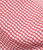 BQ Boys Red Check Guayabera Shirt