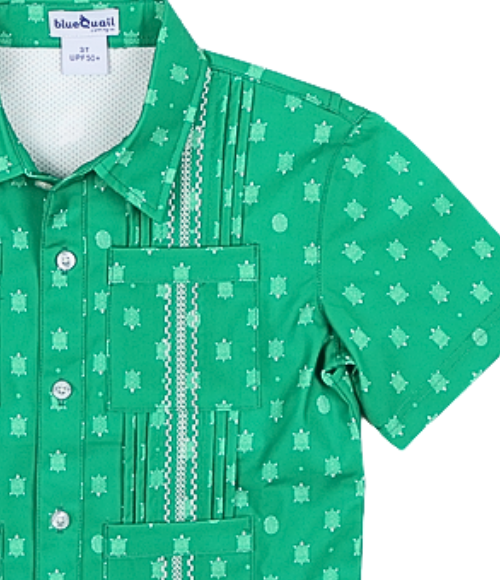 BQ Tortoise Guayabera Shirt