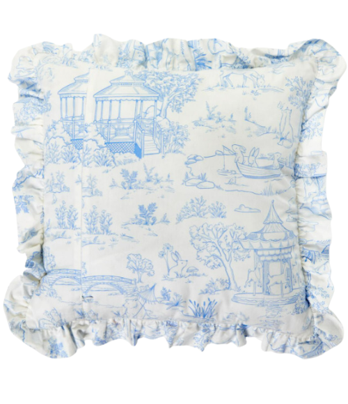 Baby Animal Toile Decorative Pillows