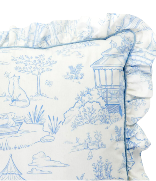 Baby Animal Toile Decorative Pillows