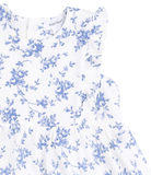 Blue Vines Floral Bodysuit Dress