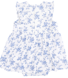 Blue Vines Floral Bodysuit Dress