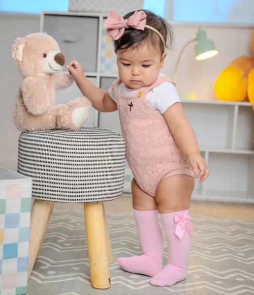 Baby Bow Knee High Socks-Multiple Colors